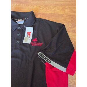 Chase Authentics Dale Earnhardt Jr #8 M NWT Budweiser Racing Polo VTG Red Black